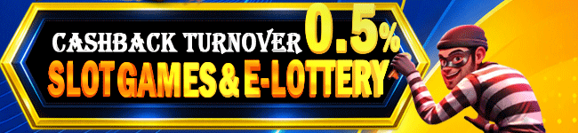 BONUS CASHBACK TURNOVER SLOTGAME & E-LOTTERY