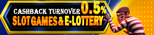 BONUS CASHBACK TURNOVER SLOTGAME & E-LOTTERY