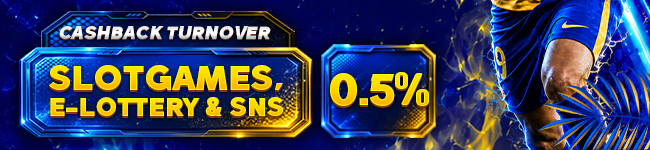 BONUS CASHBACK TURNOVER SLOTGAME, E - LOTTERY & SNS ( STREAM AND SPIN )