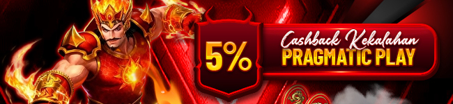 BONUS CASHBACK KEKALAHAN PRAGMATIC PLAY 5%