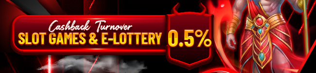 BONUS TURNOVER  SLOT GAMES & E-LOTTERY 0.5%