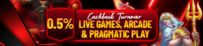 BONUS TURNOVER LIVE GAMES, PRAGMATIC PLAY & ARCADE 0.5%