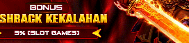 BONUS CASHBACK KEKALAHAN SLOT GAMES 5%