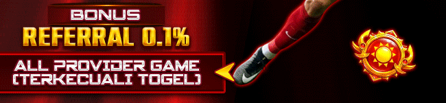 BONUS REFERRAL LIVE GAMES, PRAGMATIC PLAY, ARCADE, SLOT GAMES, E-LOTTERY & E-SPORT 0.1%