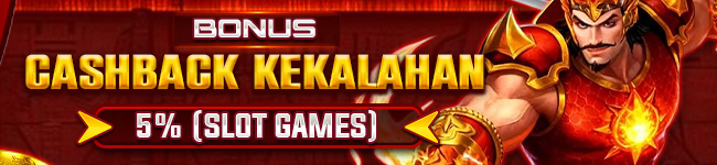 BONUS CASHBACK KEKALAHAN SLOT GAMES 5%