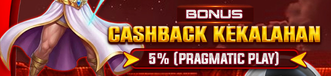 BONUS CASHBACK KEKALAHAN PRAGMATIC PLAY 5%
