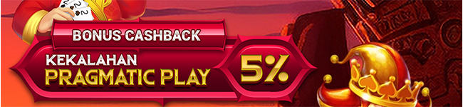 BONUS CASHBACK KEKALAHAN PRAGMATIC PLAY 5%